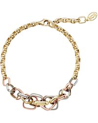 Cartier - Mixed Trinity Bracelet - Lyst