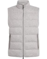 Corneliani - Cashmere-Blend Quilted Padded Gilet - Lyst