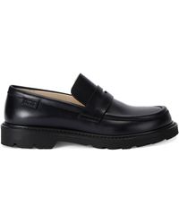 Loewe - Leather Blaze Loafers - Lyst