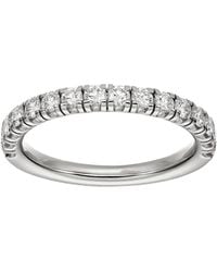 Cartier - Platinum And Diamond Étincelle De Wedding Band - Lyst