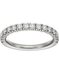 Cartier - Platinum And Diamond Étincelle De Wedding Band - Lyst