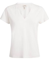 ME+EM - Hemp-Cotton V-Neck T-Shirt - Lyst