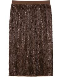 Marina Rinaldi - Embellished Midi Skirt - Lyst