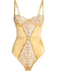 Coco De Mer - Embroidered Liora Bodysuit - Lyst