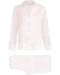 Manitu - Silk Lace-Trim Luella Pyjama Set - Lyst