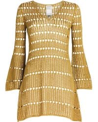 Escvdo - Crochet Mishi Mini Dress - Lyst