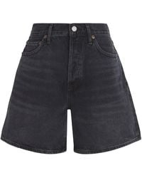 Agolde - Denim Dame Wide-Leg Shorts - Lyst
