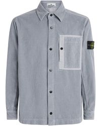 Stone Island - Organic Corduroy Overshirt - Lyst