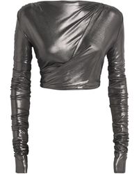 Rick Owens - Draped Crop Top - Lyst