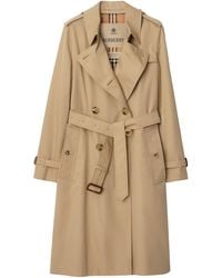 Burberry - Gabardine Long Kensington Heritage Trench Coat - Lyst