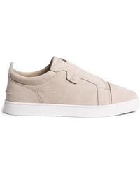 Christian Louboutin - St Louis Leather Slip-On Sneakers - Lyst