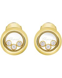 Chopard - And Diamond Happy Diamonds Icons Earrings - Lyst