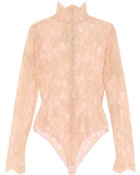 Valentino - Floral Lace Bodysuit - Lyst
