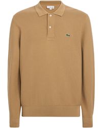 Lacoste - Cotton Piqué Polo Sweatshirt - Lyst