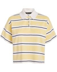 Maje - Cotton-Blend Stripe Polo Shirt - Lyst