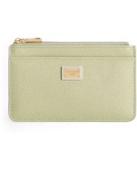 Dolce & Gabbana - Calfskin Logo Plaque Card Holder - Lyst