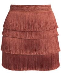 PATBO - Fringe Mini Skirt - Lyst