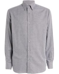 Brioni - Cotton-cashmere Houndstooth Shirt - Lyst