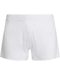 Zimmerli of Switzerland - Buttoned Sea Island Boxer Briefs - Lyst