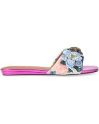 Kurt Geiger - Floral Kensington Flat Sandals - Lyst