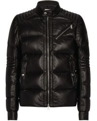 Moncler Leather jackets for Men - Lyst.ca