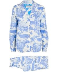 Desmond & Dempsey - Long Pyjama Set - Lyst