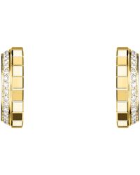 Chopard - Small And Diamond Ice Cube Hoop Earrings - Lyst