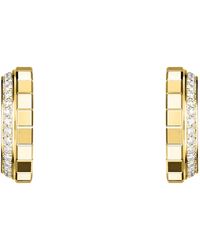 Chopard - Small And Diamond Ice Cube Hoop Earrings - Lyst