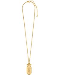 Saint Laurent - Cassandre Tablet Necklace - Lyst