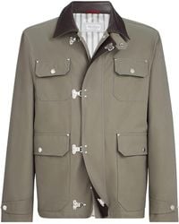 Brunello Cucinelli - Cotton-Blend Gabardine Field Jacket - Lyst