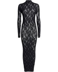 Skims - Lace Long-Sleeve Maxi Dress - Lyst