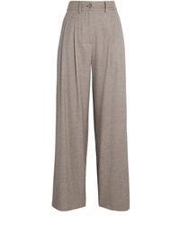 Colombo - Kid Cashmere Pleated Wide-Leg Trousers - Lyst