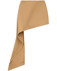 Loewe - Cotton-Blend Draped Mini Skirt - Lyst