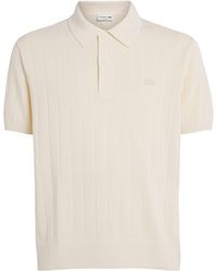 Lacoste - Rib-Knit Polo Shirt - Lyst