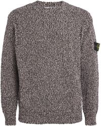 Stone Island - Cotton Speckled Sweater - Lyst