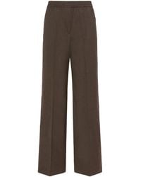 Weekend by Maxmara - Wool-Blend Straight Trousers - Lyst