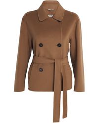 Max Mara - Virgin Wool Double-Breasted Coat - Lyst