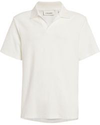 FRAME - Cotton Piqué Polo Shirt - Lyst