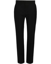 Max Mara - Wool-Blend Cropped Trousers - Lyst