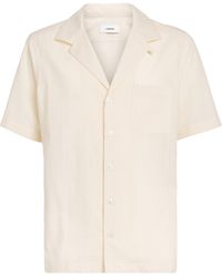 Lardini - Cotton Stripe Short-Sleeve Shirt - Lyst
