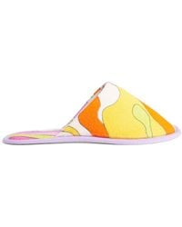 PUCCI - Cotton Towelling Printed Slippers - Lyst