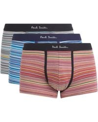 Paul Smith - Stretch-Organic Cotton Signature Stripe Trunks - Lyst