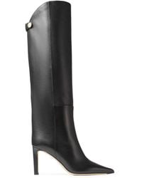 Jimmy Choo - Alizze 85 Leather Knee-High Boots - Lyst