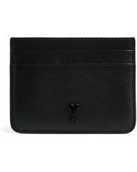 Ami Paris - Leather Ami De Coeur Card Holder - Lyst