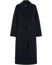 Max Mara - Virgin Wool Belted Coat - Lyst