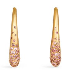 Nada Ghazal - Yellow Gold And Pink Sapphire My Muse Urban Earrings - Lyst