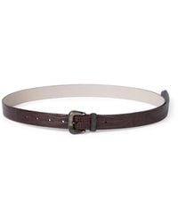 Brunello Cucinelli - Embossed Leather Belt - Lyst