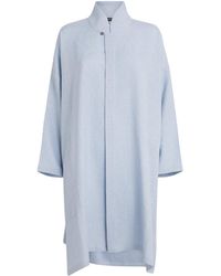 Eskandar - Silk Stand-Collar Shirt - Lyst