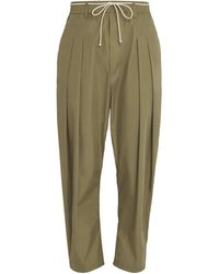 Mordecai - Pleated Drawstring Trousers - Lyst