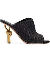 Bottega Veneta - Leather Knot Mules - Lyst